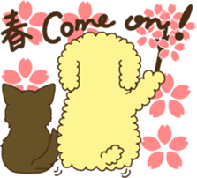 Poodle & Chihuahua2 sticker #3840410