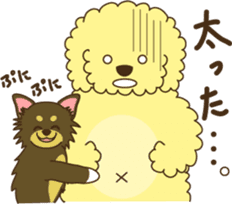 Poodle & Chihuahua2 sticker #3840417