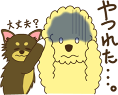 Poodle & Chihuahua2 sticker #3840418