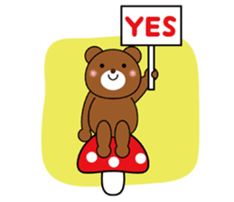 Placard Bear sticker #3840744