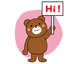 Placard Bear sticker #3840745