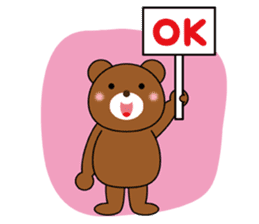 Placard Bear sticker #3840748