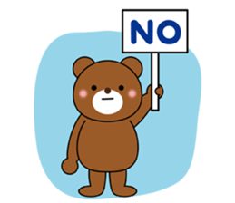 Placard Bear sticker #3840749