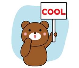 Placard Bear sticker #3840751