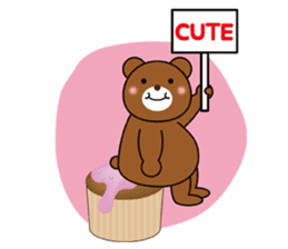 Placard Bear sticker #3840757