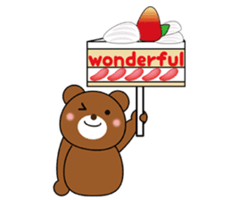 Placard Bear sticker #3840762