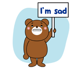 Placard Bear sticker #3840764