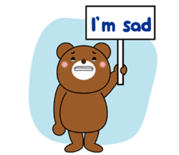 Placard Bear sticker #3840764