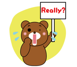 Placard Bear sticker #3840771