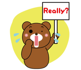 Placard Bear sticker #3840771