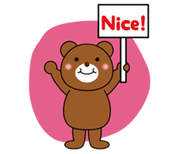 Placard Bear sticker #3840772