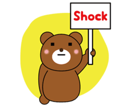 Placard Bear sticker #3840774