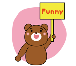 Placard Bear sticker #3840776