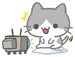 What does the cat say ... Meow 2 sticker #3841012