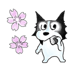 border collie Part3 Spring sticker #3841694