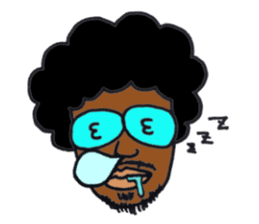 afro brother sticker #3841791