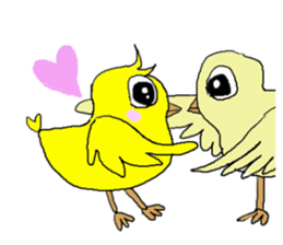 Love, healing chicks 1 sticker #3841909