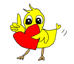Love, healing chicks 1 sticker #3841914