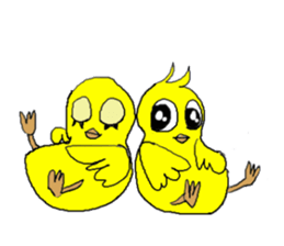 Love, healing chicks 1 sticker #3841929