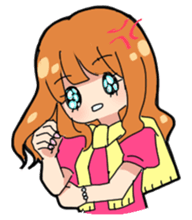 Overtime work Girl sticker #3842094