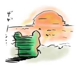 Tree frog. sticker #3842219