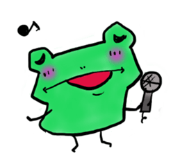 Tree frog. sticker #3842220