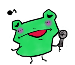 Tree frog. sticker #3842220