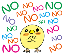 Too noisy chick sticker #3843346