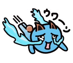 Water cat sticker #3843716