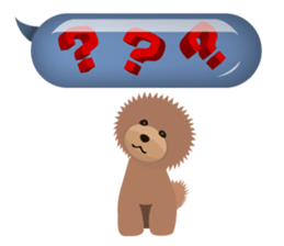 Speech balloon and TOYDOG sticker #3844134