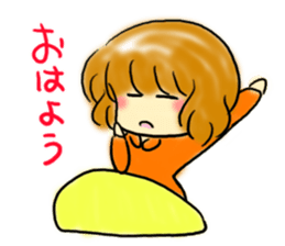 Girl of the foot which there is sticker #3844585