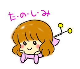 Girl of the foot which there is sticker #3844594