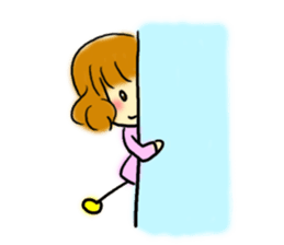 Girl of the foot which there is sticker #3844603