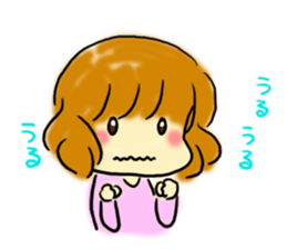 Girl of the foot which there is sticker #3844617