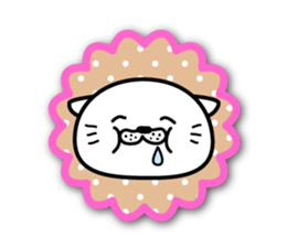 White cat stickers sticker #3844703