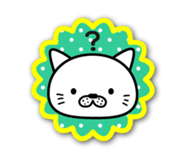 White cat stickers sticker #3844704