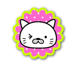 White cat stickers sticker #3844705