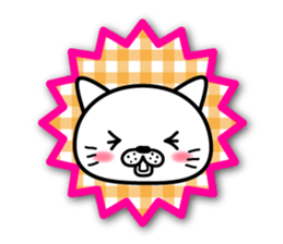 White cat stickers sticker #3844708