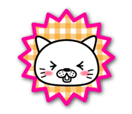 White cat stickers sticker #3844708