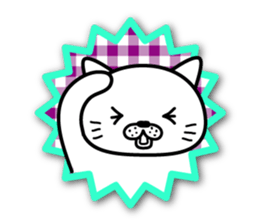 White cat stickers sticker #3844710