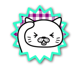 White cat stickers sticker #3844710