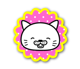 White cat stickers sticker #3844711