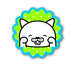 White cat stickers sticker #3844713