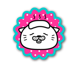 White cat stickers sticker #3844717
