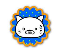 White cat stickers sticker #3844721