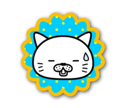 White cat stickers sticker #3844722
