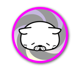 White cat stickers sticker #3844725