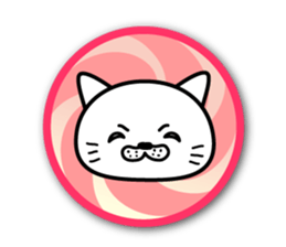 White cat stickers sticker #3844727