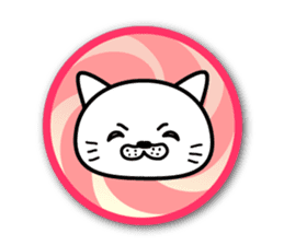 White cat stickers sticker #3844727