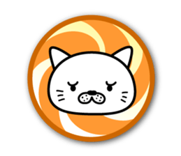 White cat stickers sticker #3844729